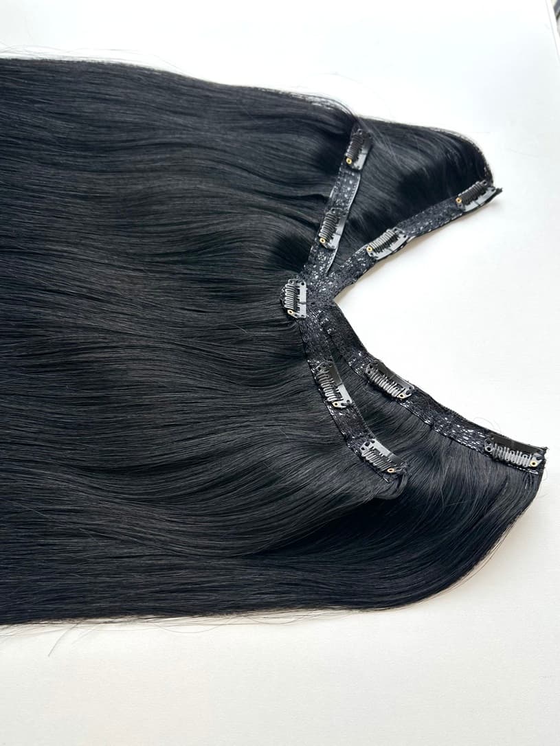 Tresa Eva Hair (4D) Negru Drept #1