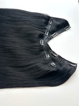 Tresa Eva Hair (4D) Negru Drept #1