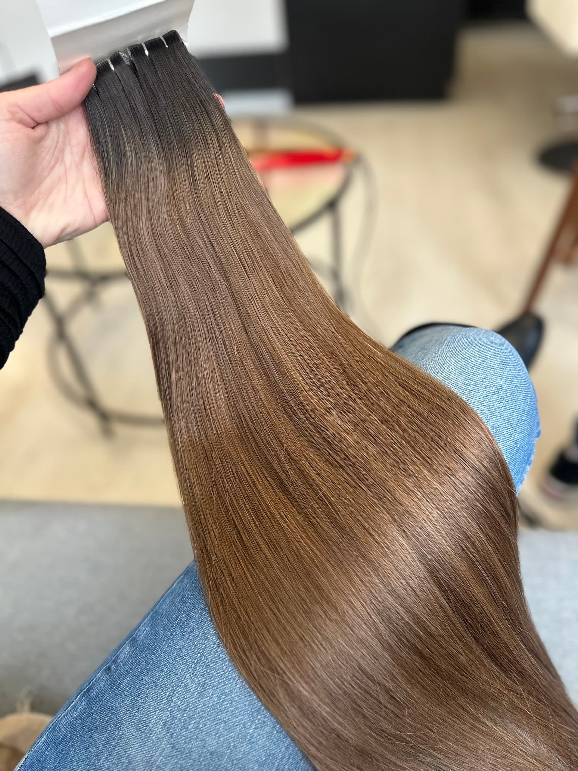 Extensii Invisible Tape Ombre #2/#8