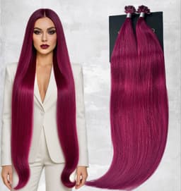 Extensii cheratina Diamond Burgundy II