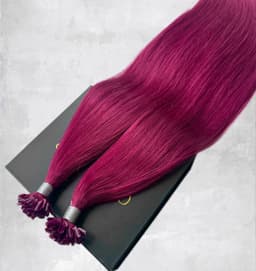 Extensii cheratina Luxe Burgundy II