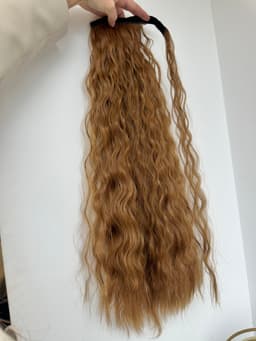 Coada de Par cu scai creata Saten Caramel