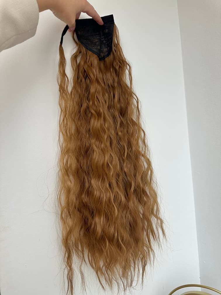 Coada de Par cu scai creata Saten Caramel