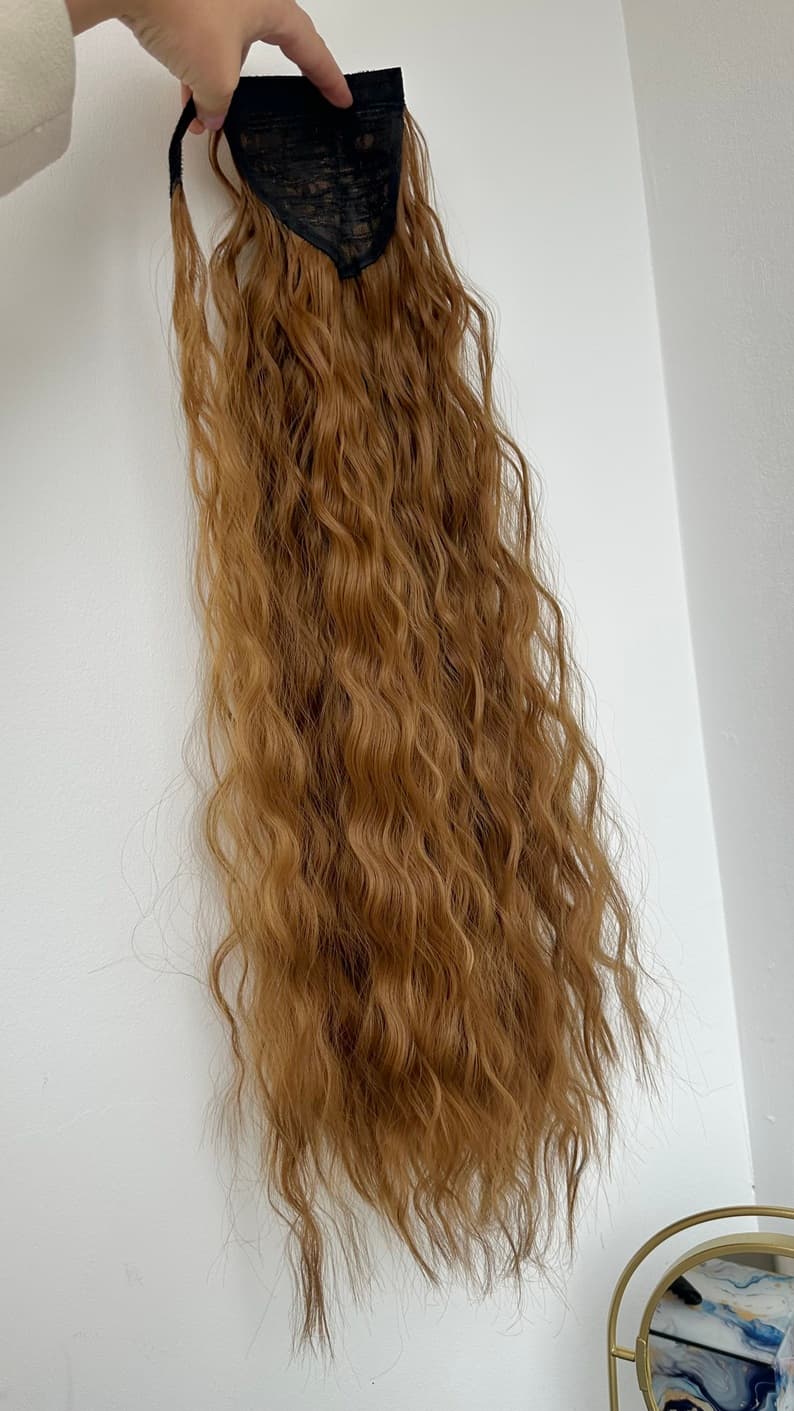 Coada de Par cu scai creata Saten Caramel