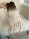 White Platinum Extensions Ombre #19/Silver