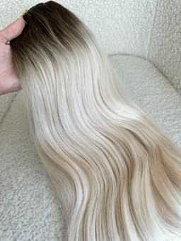 Clip-on Russian Ombre #7/Hellgrau