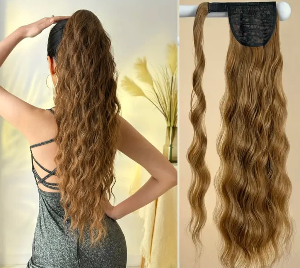 Coada de Par cu scai creata Saten Caramel