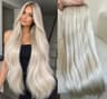 White Platinum Extensions Ombre #19/Silver