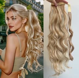 Coada de Par cu scai Ondulata Balayage #24/#60