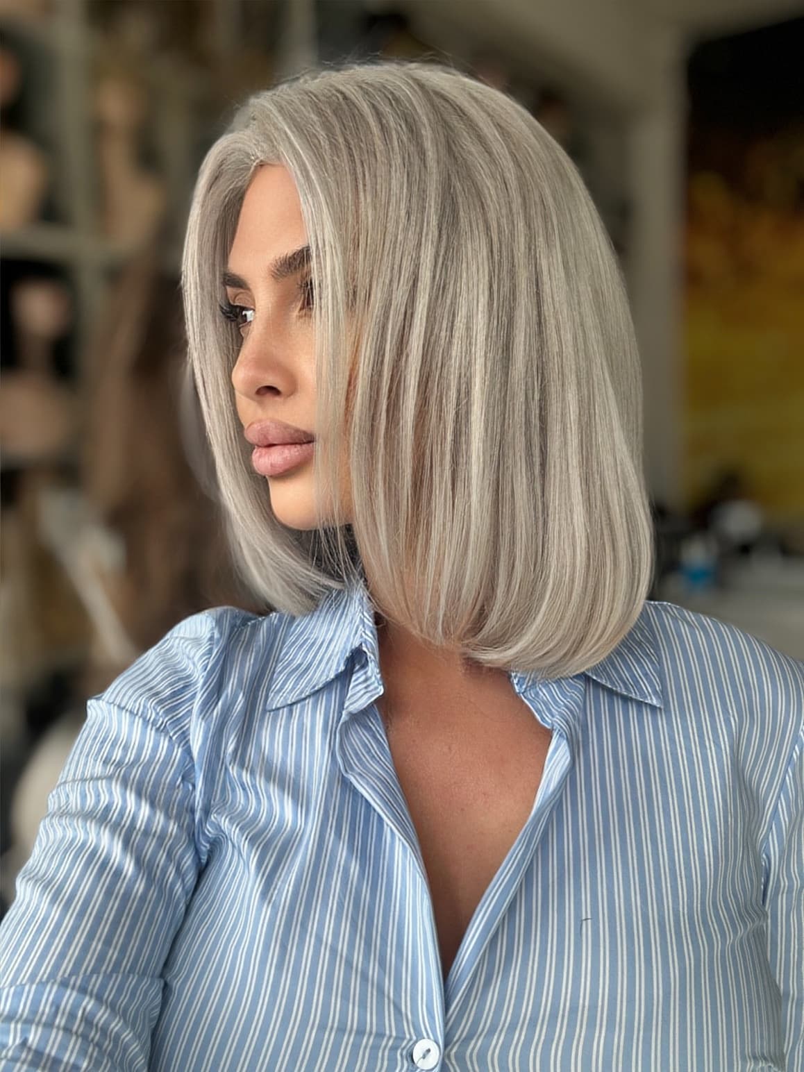 Peruca din par natural Abby