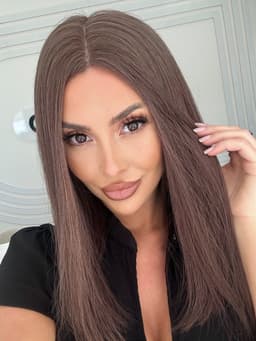 Peruka Angel Satinowy Popielaty