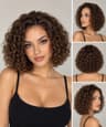 Perücke Bobo Chic Curly Braun