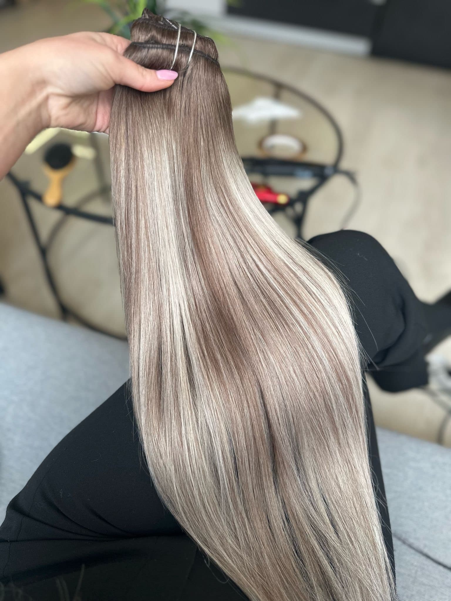 Extensions Clip-On Balayage #9/ Gris Clair