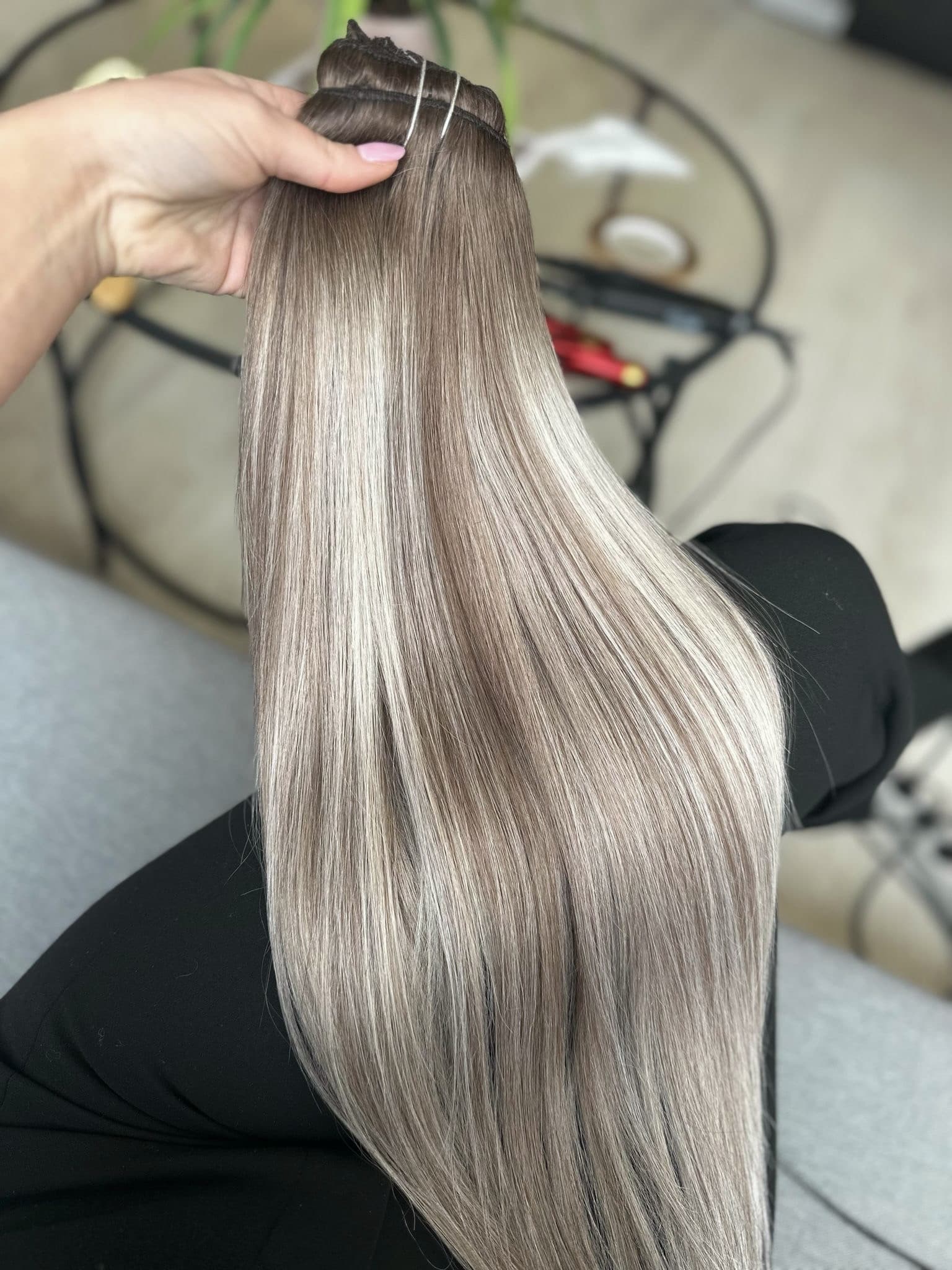 Extensions Clip-On Balayage #9/ Gris Clair