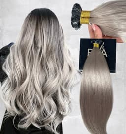 Extensii cheratina Diamond Ombre #1b/Short Grey