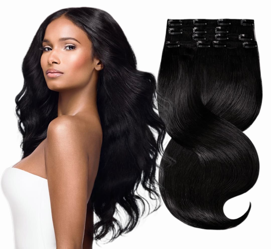 Clip On Luxe Drept Black Collection #1A