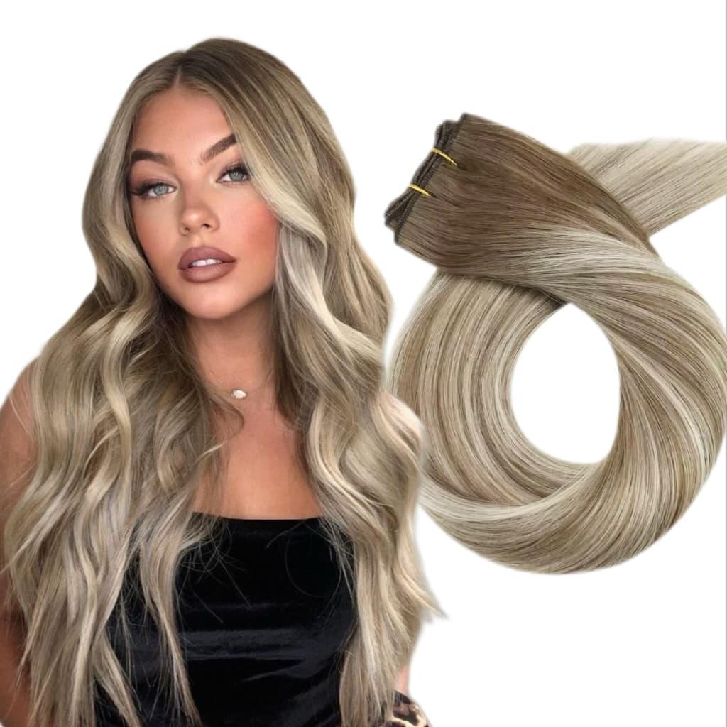 Clip-on Russian Balayage #8/Silver/ #8