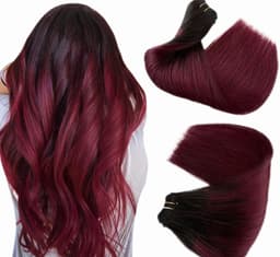 Set Easy Clip-On Ombre #1B Burgundy