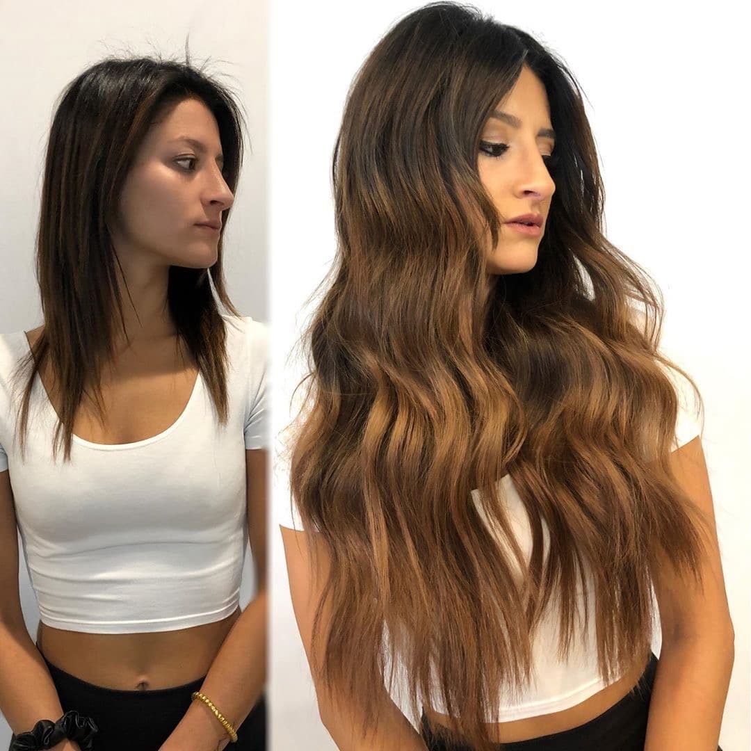 Extensii de Par Flip IN Luxe Ombre #1B #7