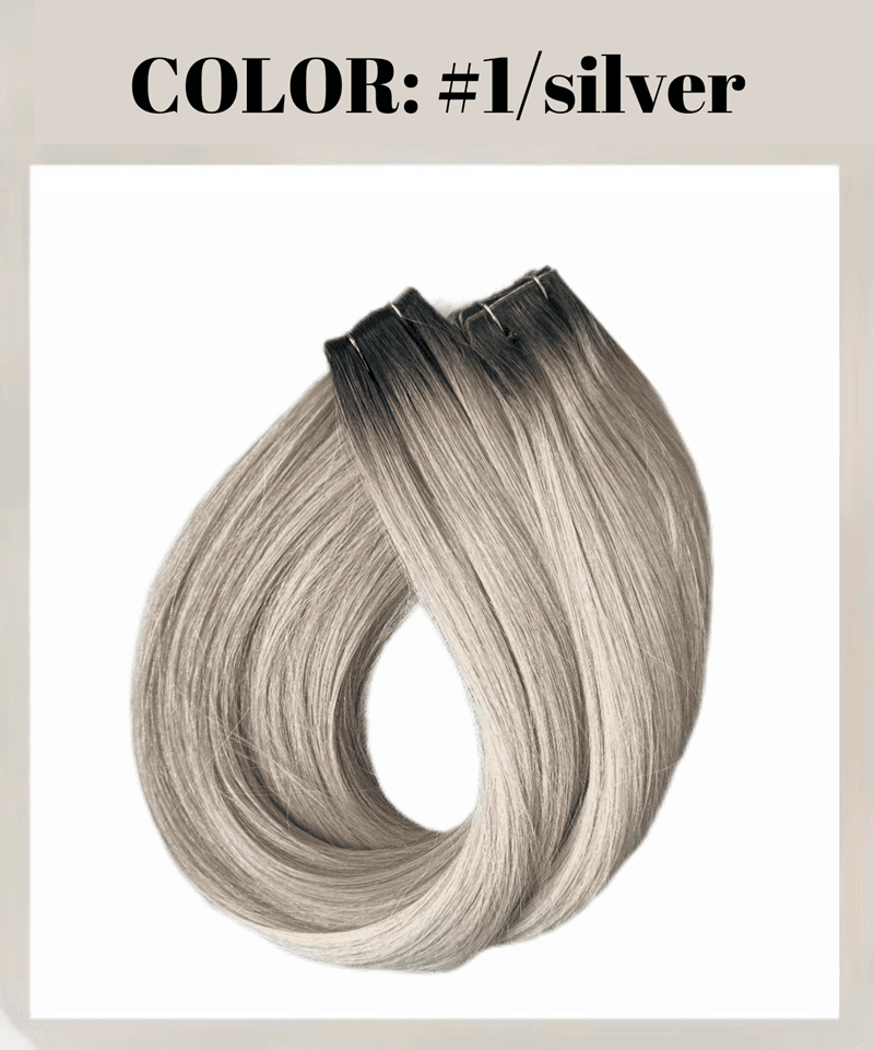 Extensii Invisible Tape Ombre #1/ Silver
