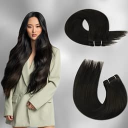 Extensii la Metru Russian Negru Natural #1B