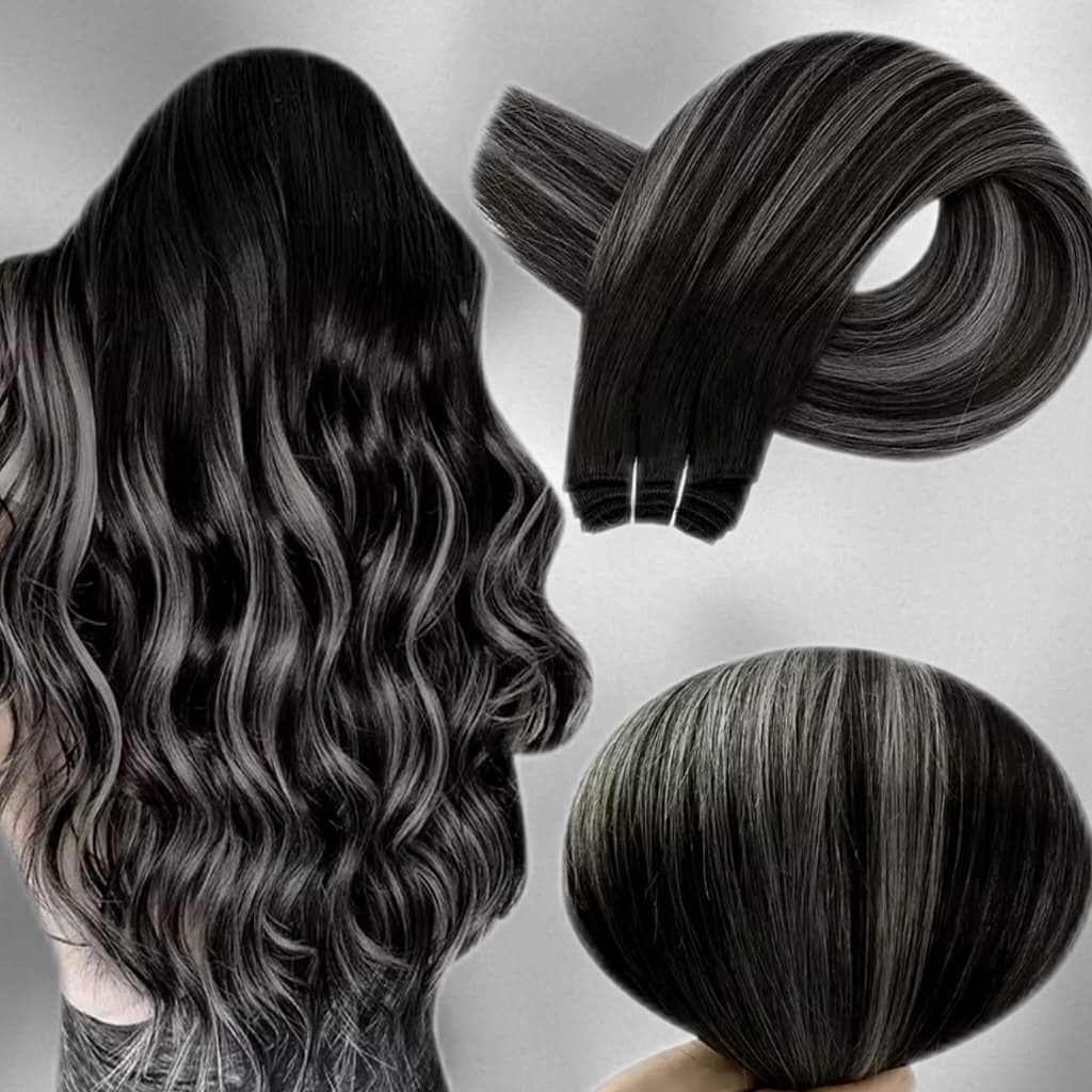 Extensii la Metru Balayage #1B Grey