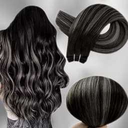 Extensii la Metru Balayage #1B Grey