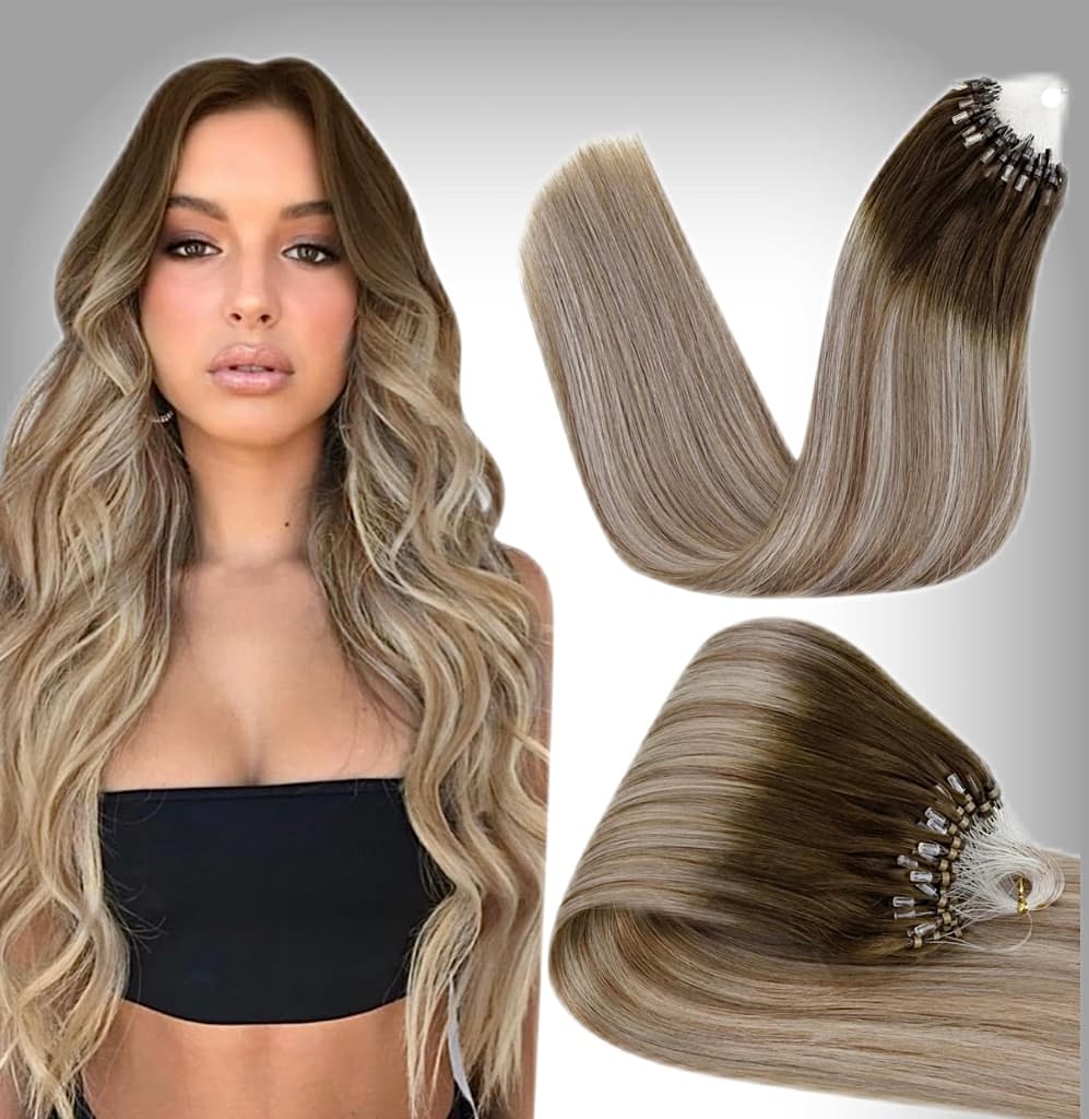 Extensii Microring Luxe Balayage #9/ Silver/ #9