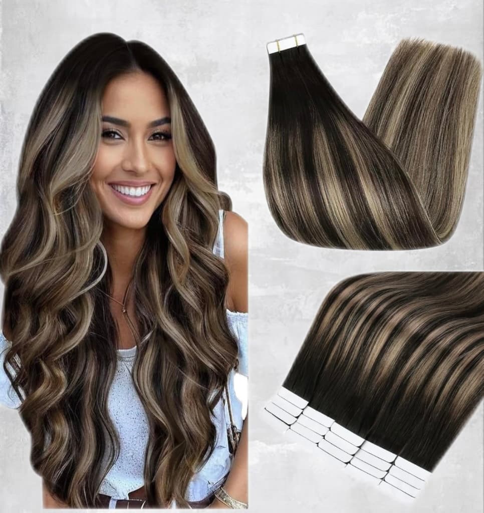 Extensii Tape In Balayage #1b #19