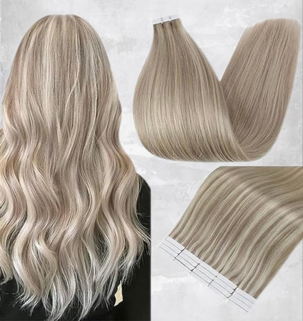 Extensii Tape In Diamond Balayage #19/Silver