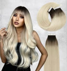 Extensii Tape In Ombre #1B/ Silver