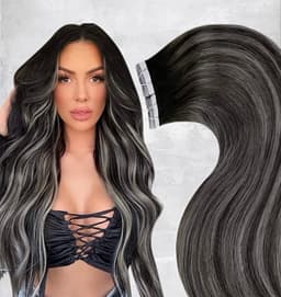Extensii Tape In Balayage #1b Light Grey