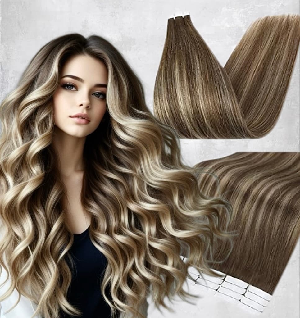 Extensii Tape In Balayage White Platinum B#4/17/4