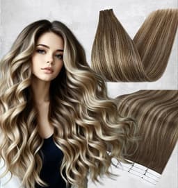 Extensii Tape In Balayage White Platinum B#4/17/4