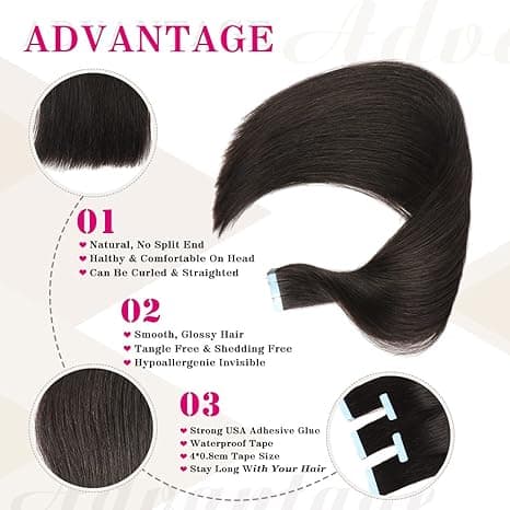 Extensii Tape In White Platinum #3J