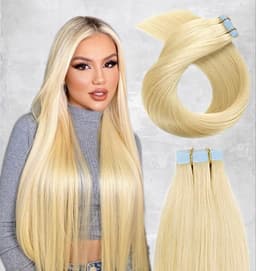 Extensii Tape In White Platinum #24