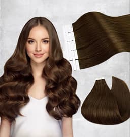 Extensii Tape In White Platinum #4