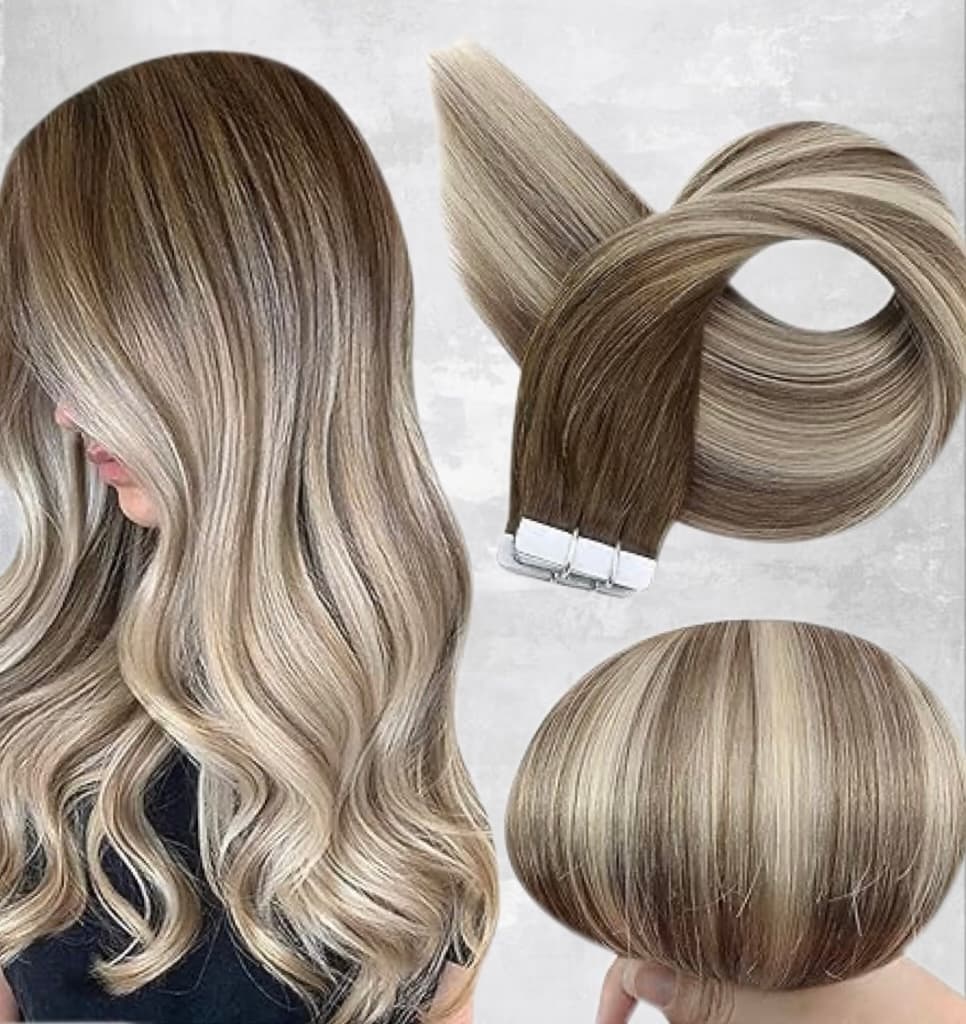 Extensii Tape In Balayage #8/Silver