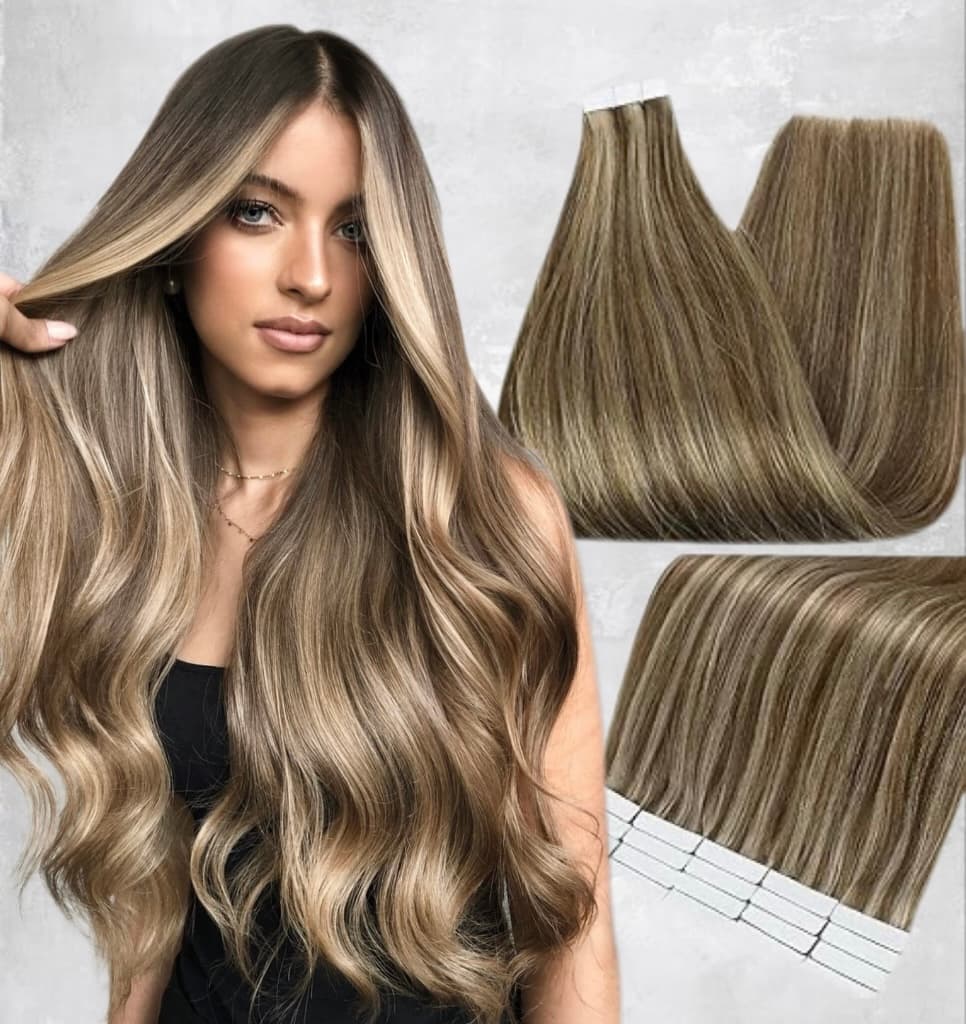 Extensii Tape In Balayage #6/ Silver