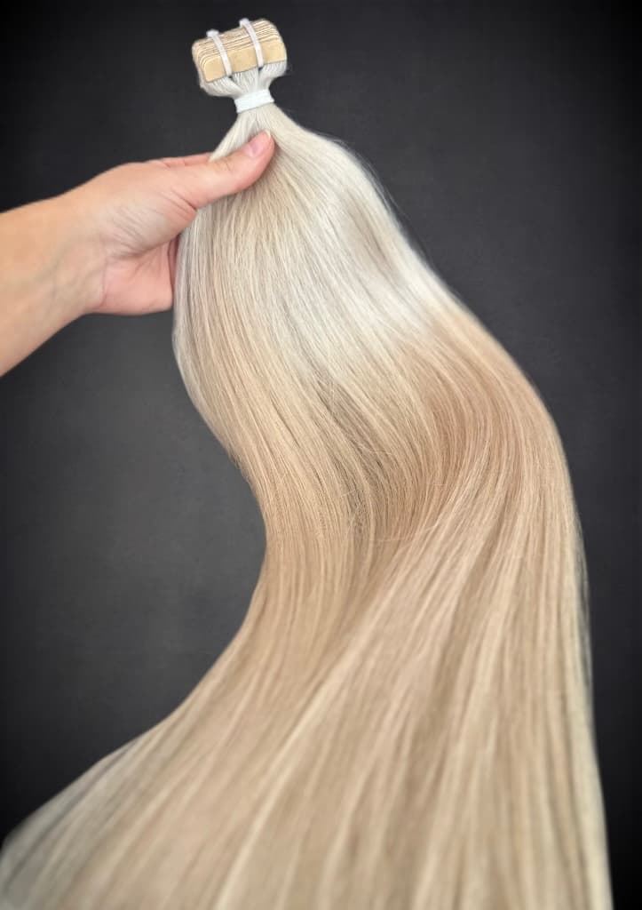 Extensii Tape-in SLAVIC Hair Light Grey