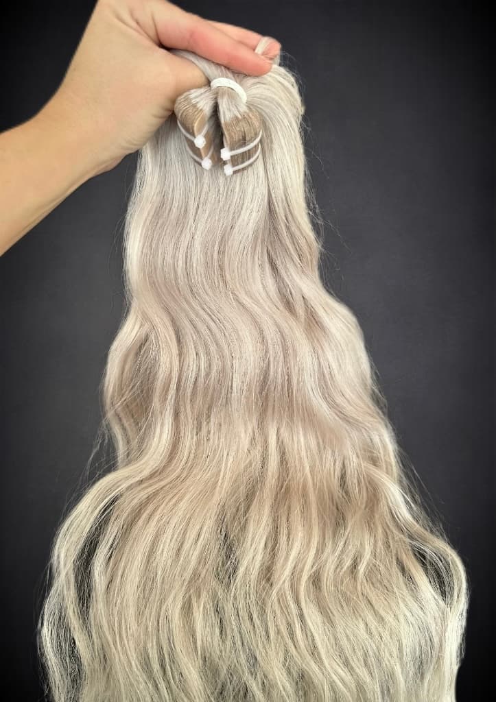 Extensii Tape-in SLAVIC Hair Light Grey
