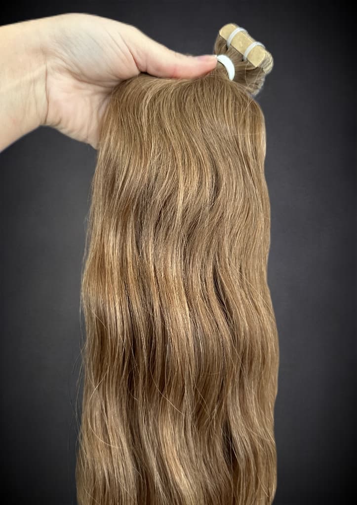 Extensii Tape-in SLAVIC Hair Saten Deschis