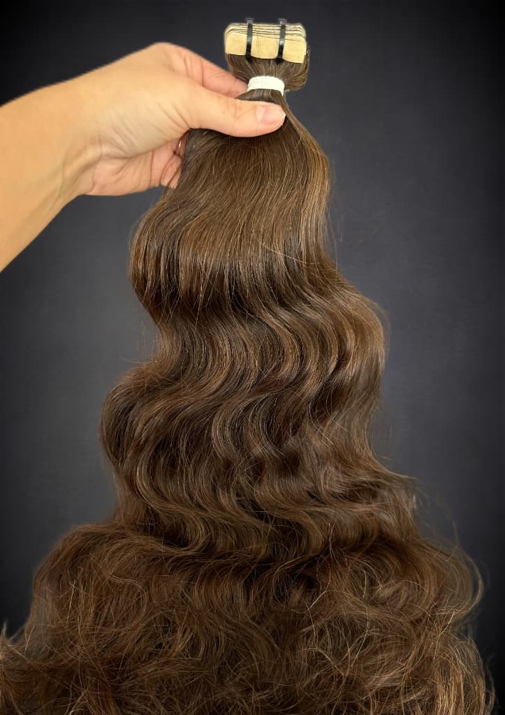 Extensii Tape-in SLAVIC Hair Saten Mediu