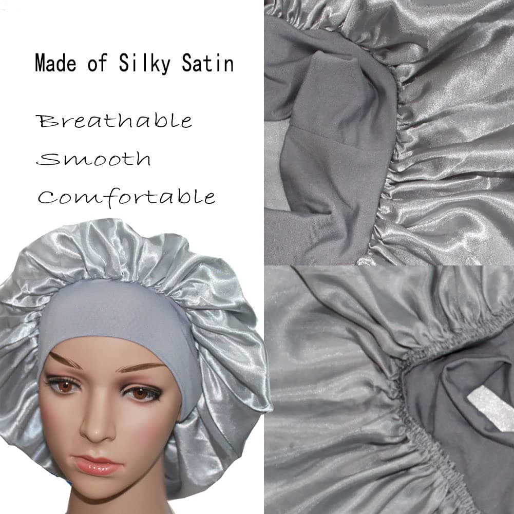 Boneta de satin pentru protectia parului