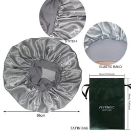 Boneta de satin pentru protectia parului