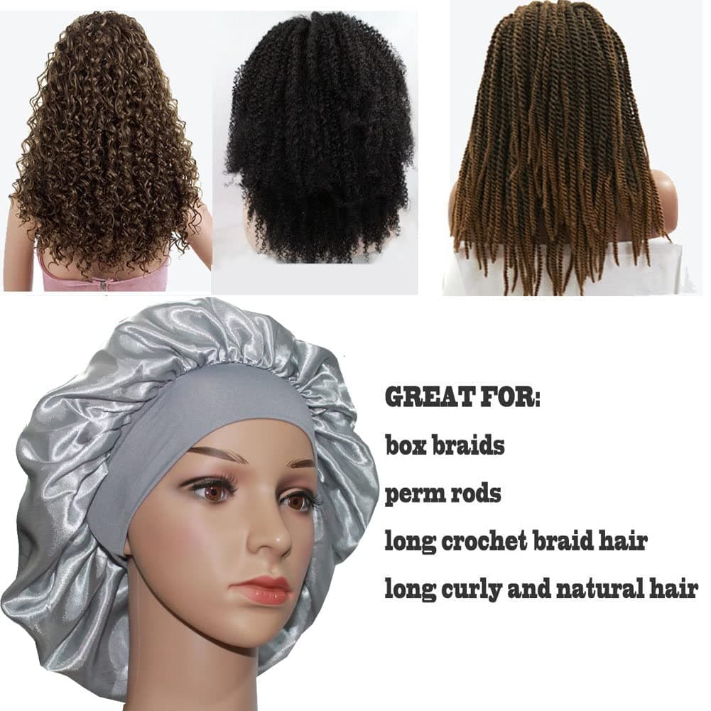Boneta de satin pentru protectia parului