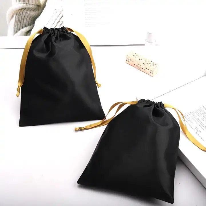 Saculet din matase pentru depozitare extensii de par/ peruci