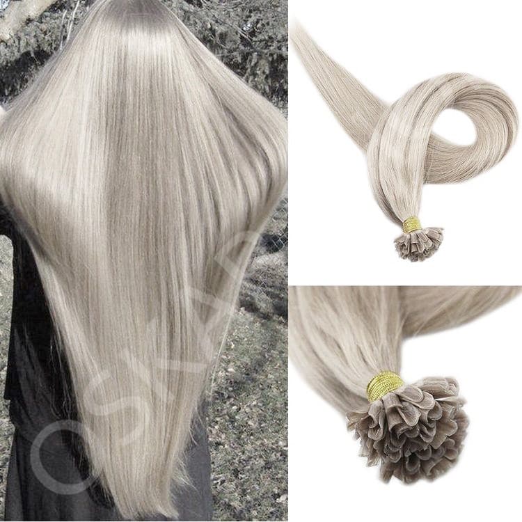 Extensii cheratina Luxe Light Grey