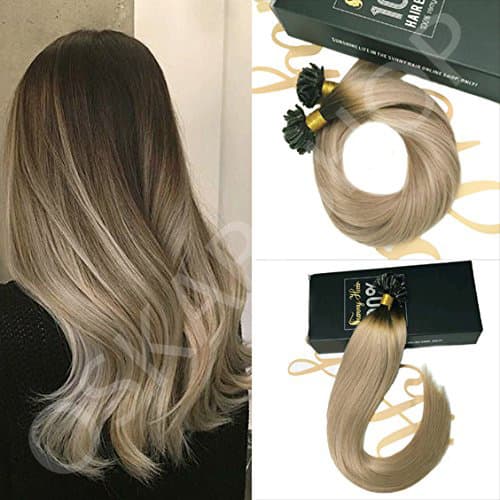 Extensii cheratina Luxe Ombre #1b #20
