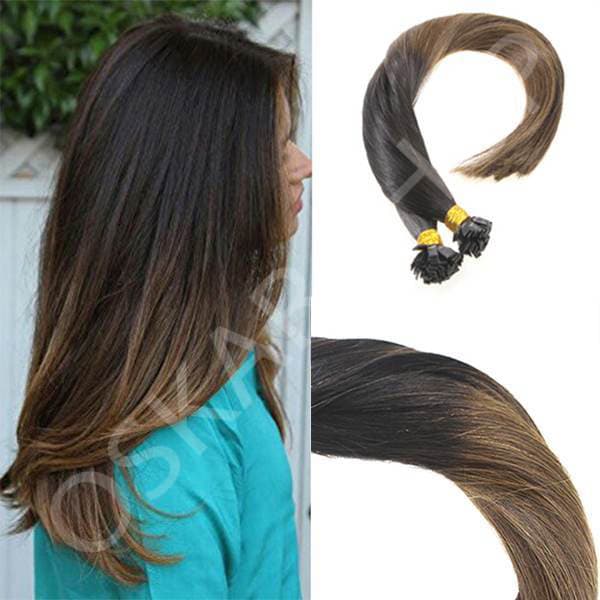 Extensii cheratina Luxe Ombre #2 #7